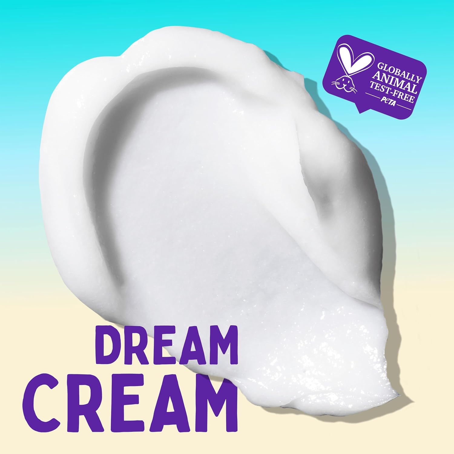 Highlights that the product is certified as globally animal test-free by PETA, appealing to ethical consumers. Emphasizes the product's name and creamy texture, suggesting a luxurious or effective…