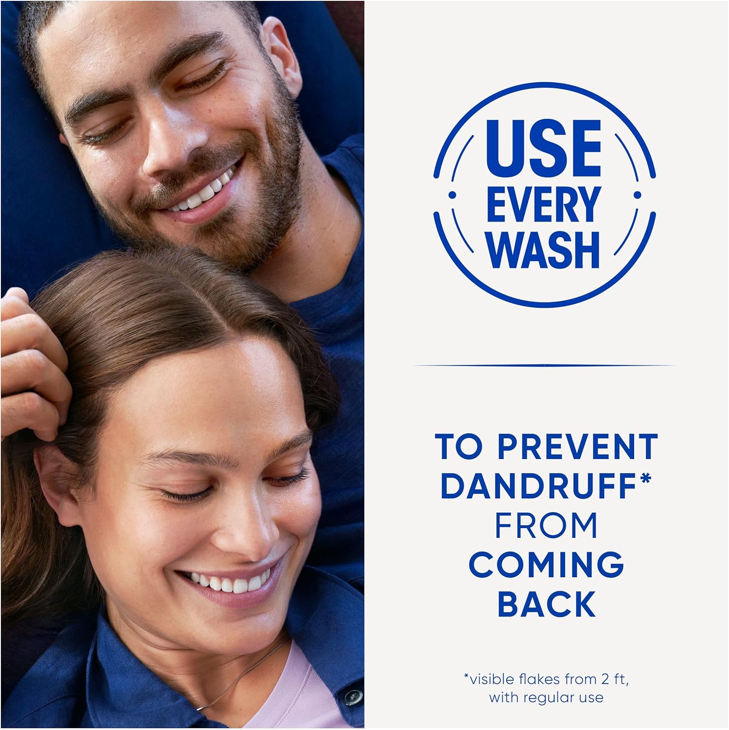 Emphasizes the product's ability to prevent dandruff when used regularly, reassuring customers of its effectiveness.