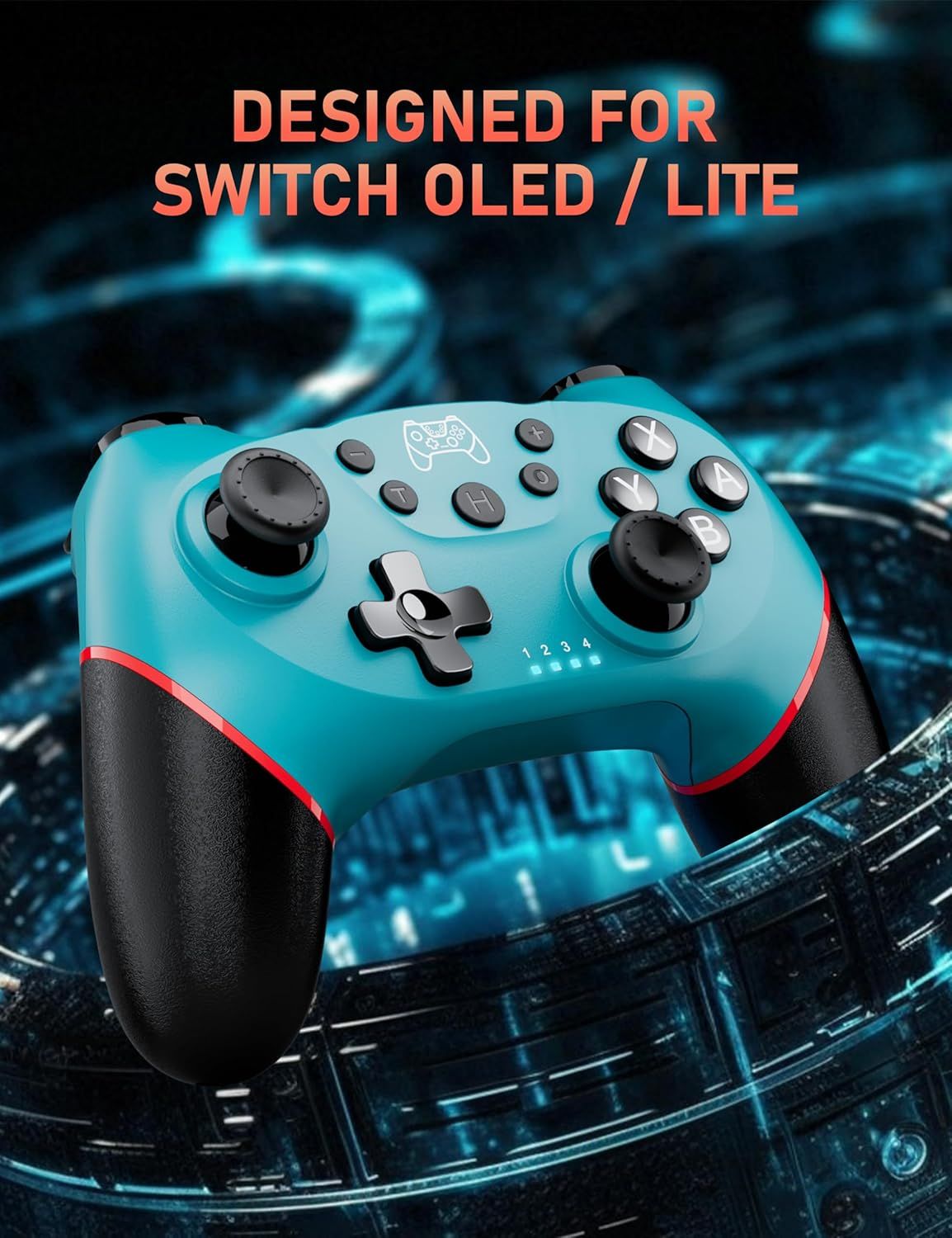 Informs customers that this controller is specifically designed for and compatible with Nintendo Switch OLED and Lite models.