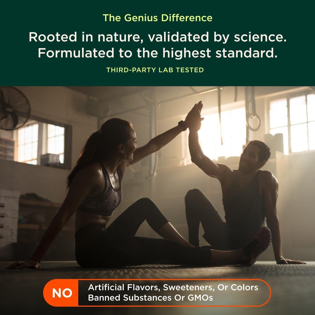 Emphasizes the brand's commitment to natural, scientifically-validated ingredients and high standards, building trust and credibility with health-conscious consumers. Reassures customers about…
