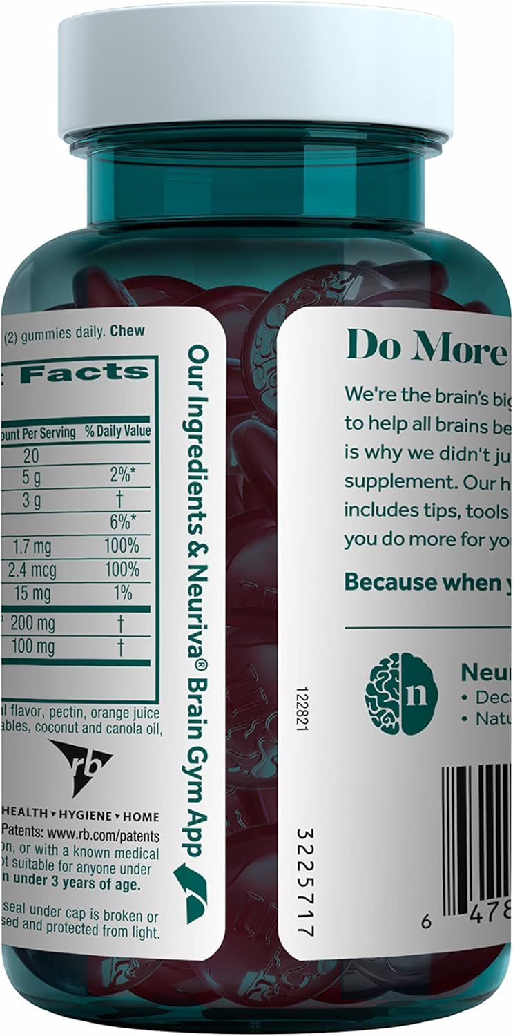 Shows the product contents and nutritional information to inform customers about what's included in the supplement.