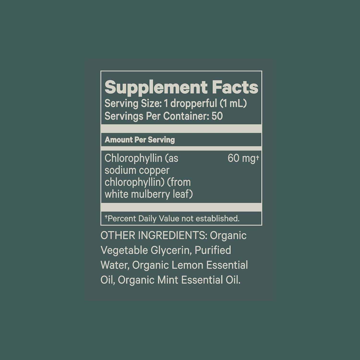 Provides detailed nutritional information and dosage instructions for the supplement.