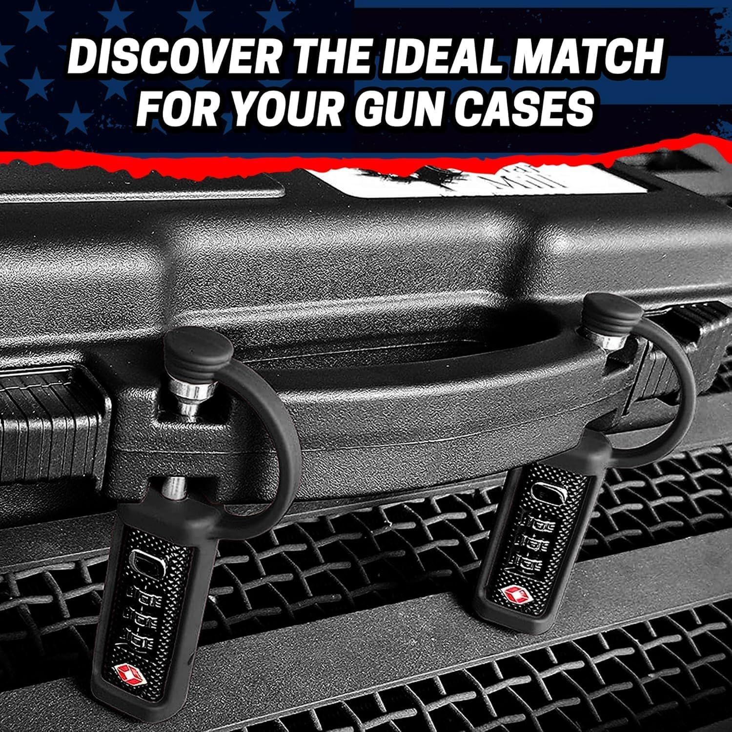 This image invites shoppers to discover the ideal match for their gun cases, suggesting a decision-making tool or guide to help them choose the right product option.