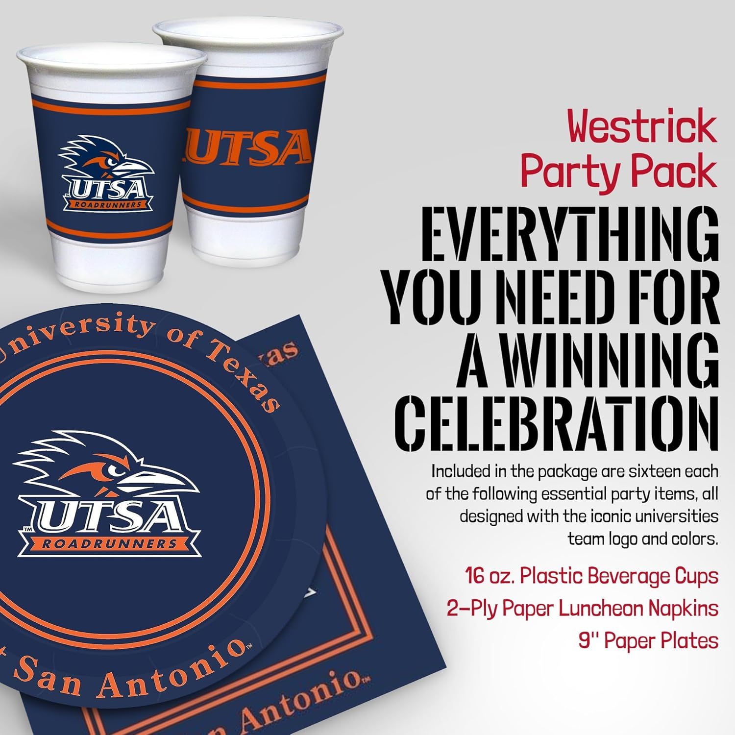Shows shoppers everything included in the party pack bundle to help them understand the complete set of items they will receive for hosting a celebration.