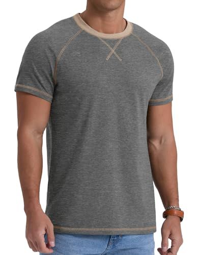 Shows how the t-shirt fits and looks on a real person in a casual setting to help shoppers visualize the product on themselves.