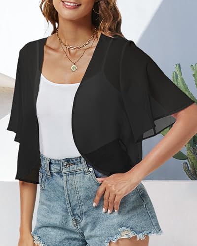 Shows the product worn by a model in a casual outdoor setting to help shoppers visualize how the garment looks when styled with everyday clothing.