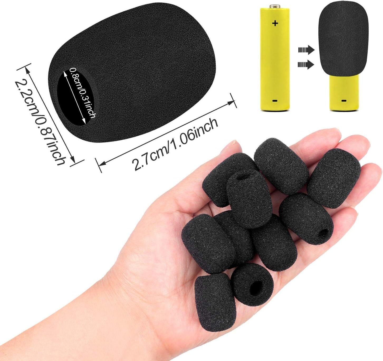 Communicates multiple benefits including the small dimensions of the product, its compatibility with batteries, and its portable handheld size to reassure…