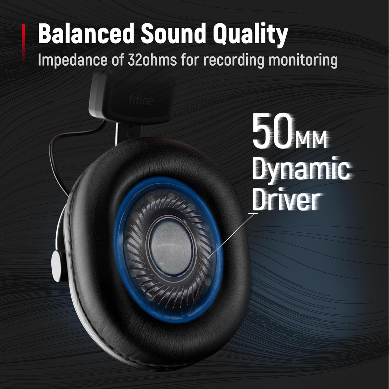 Communicates multiple technical audio features to reassure shoppers that the headphones deliver professional-grade sound quality suitable for recording and monitoring.