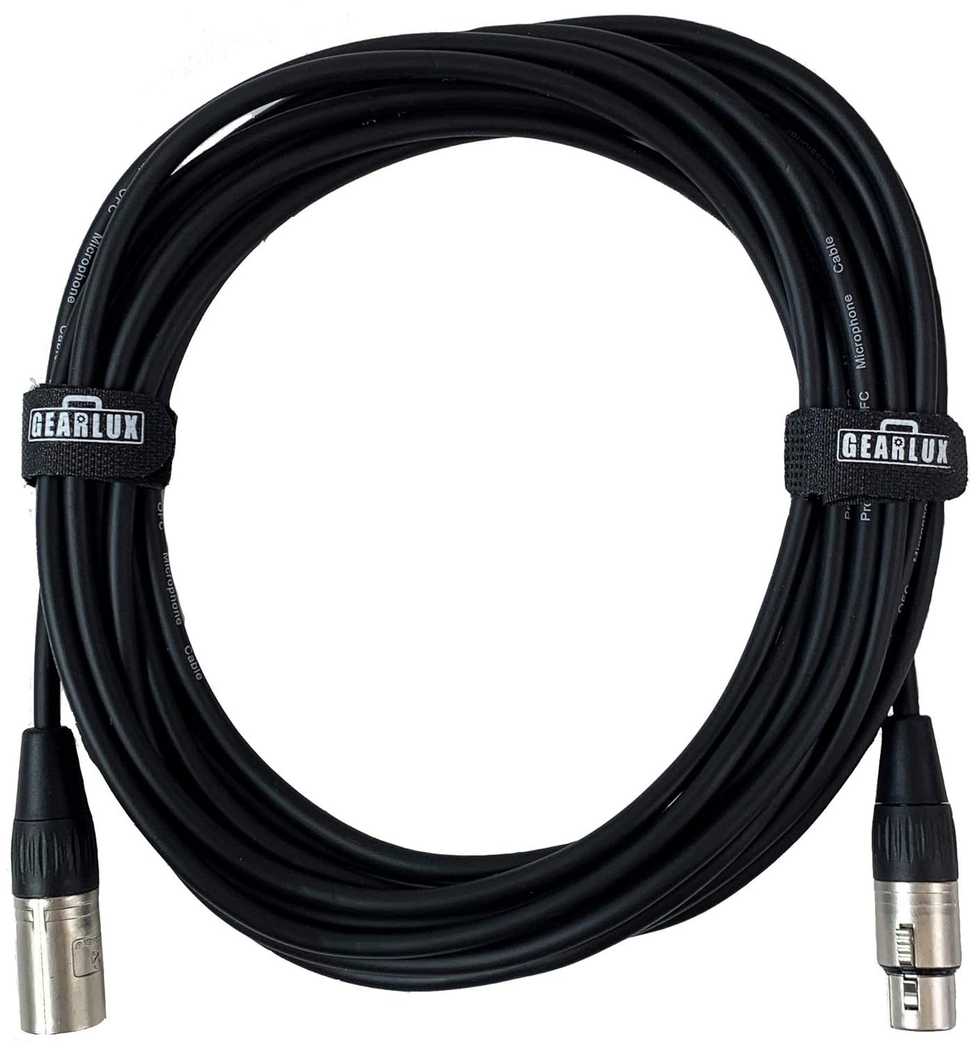 Highlights the cable management straps that keep the cable neatly organized and tangle-free during storage and transport.