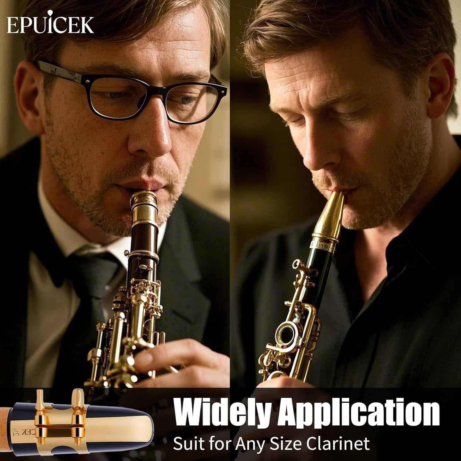 Communicates that the product is compatible with any size clarinet, eliminating concerns about fit and ensuring shoppers know it will work for their instrument.