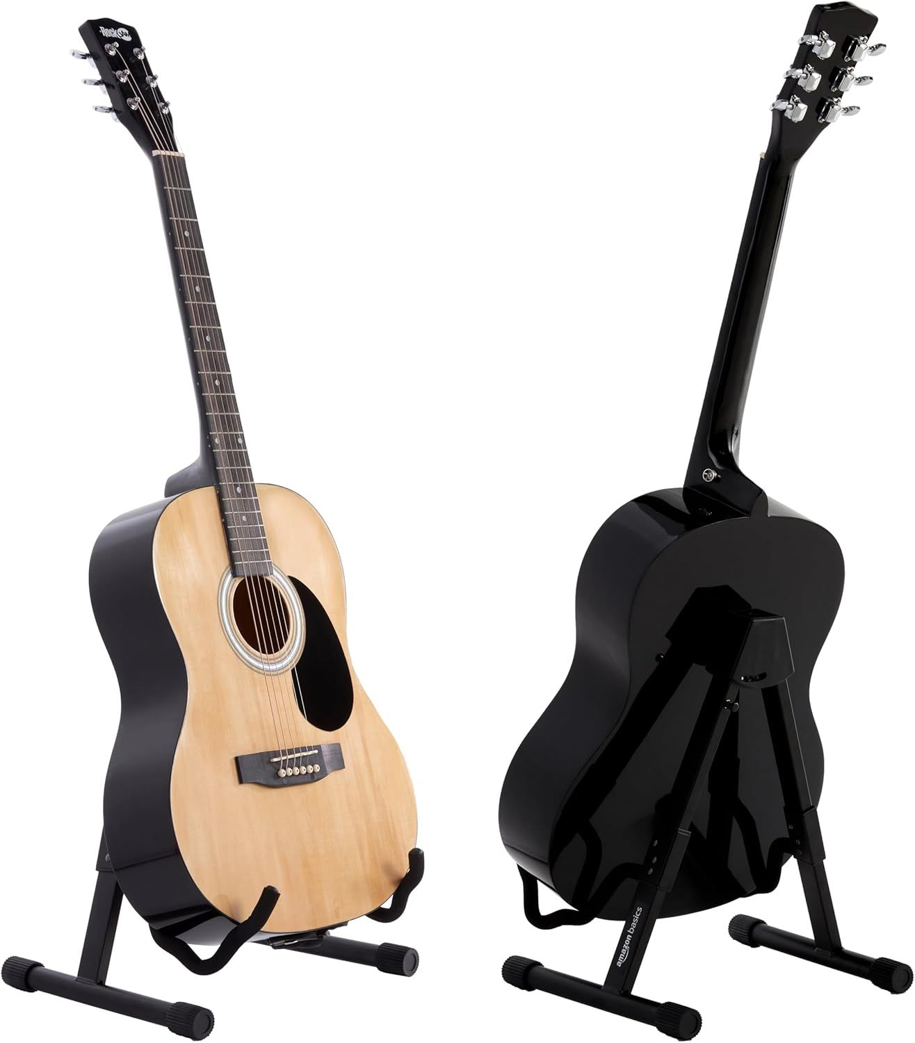 Shows the guitar from both front and back angles to give shoppers a complete visual understanding of the product's appearance and design from all sides.