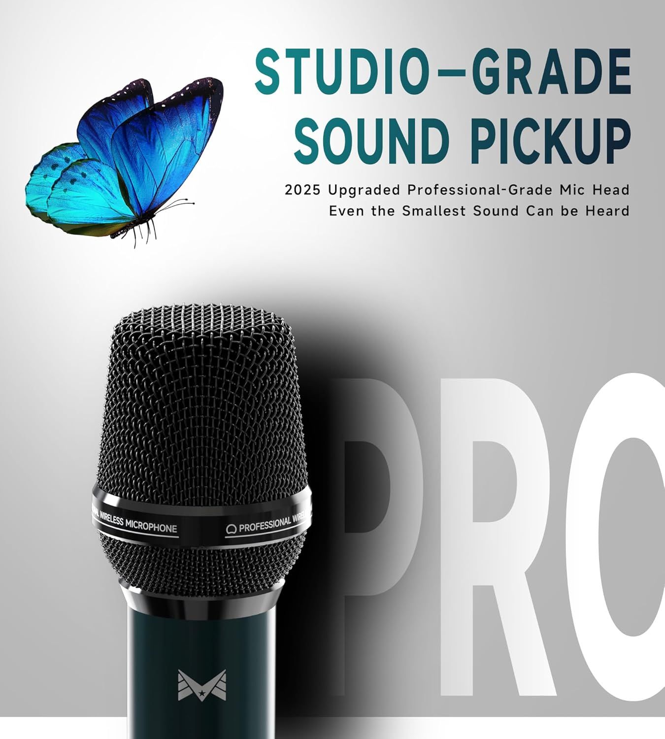 Communicates that the microphone has professional-grade audio capture capability that can pick up even the smallest sounds, reassuring shoppers of its…
