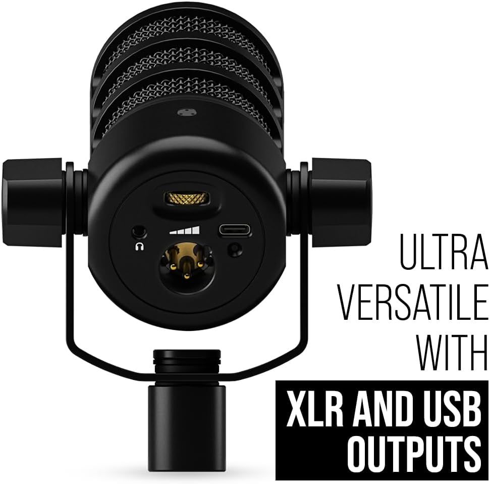 Highlights the microphone's versatile connectivity options with both XLR and USB outputs, reassuring shoppers that it can work with multiple recording setups and devices.