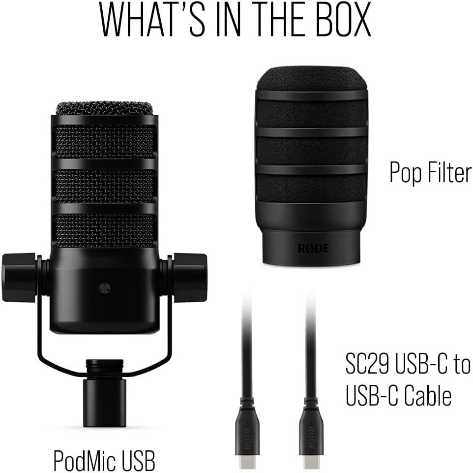 Shows all items included in the package so shoppers know exactly what they will receive when purchasing this microphone kit.