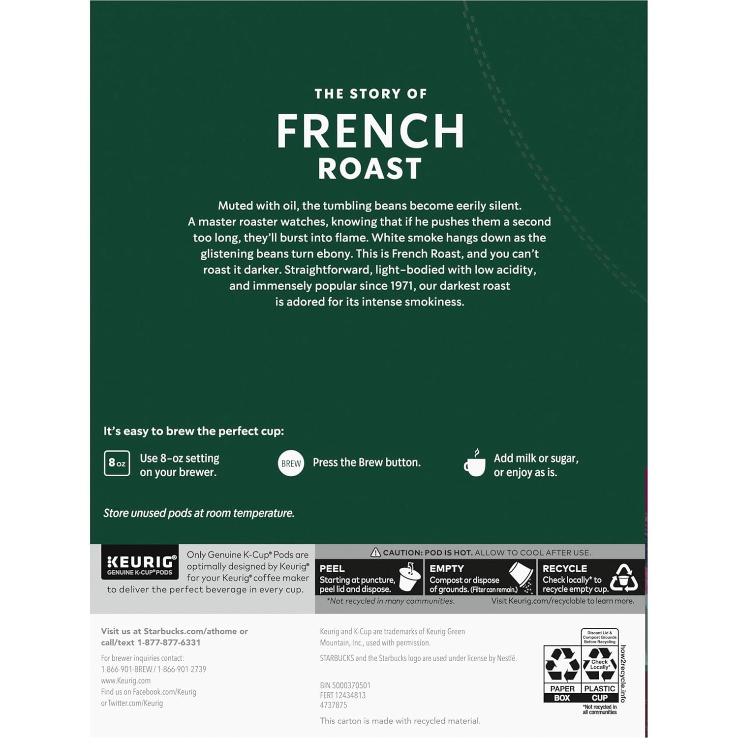 Communicates the brand story and heritage of French Roast coffee while providing simple brewing instructions to help customers understand the product and how…