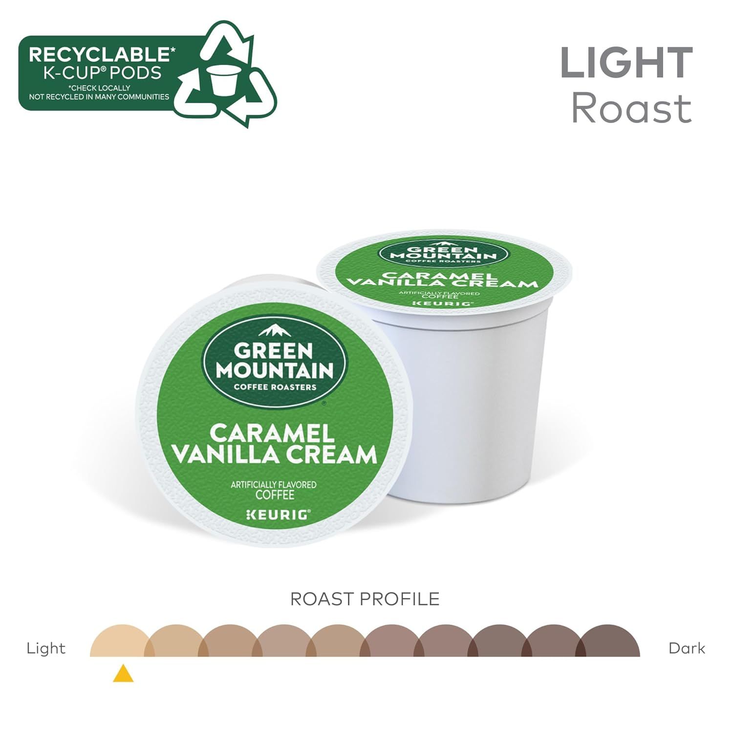 Communicates the roast intensity of the coffee to help shoppers understand the flavor profile and choose the right product for their taste preference.…
