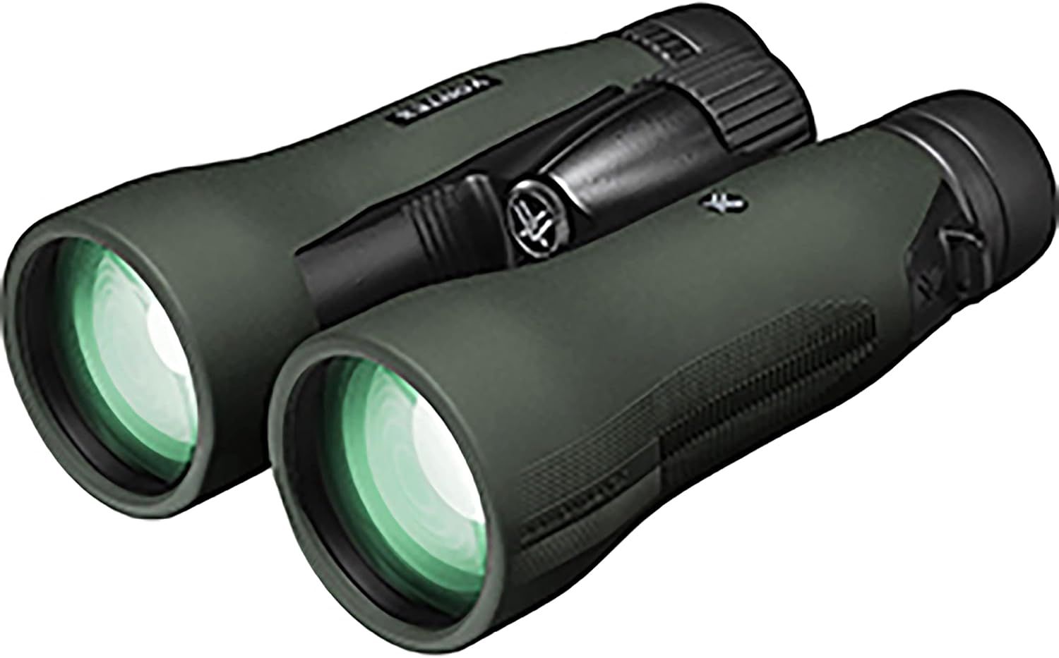Displays the binoculars in a clean, catalog-style format to show the product design and build without distractions.