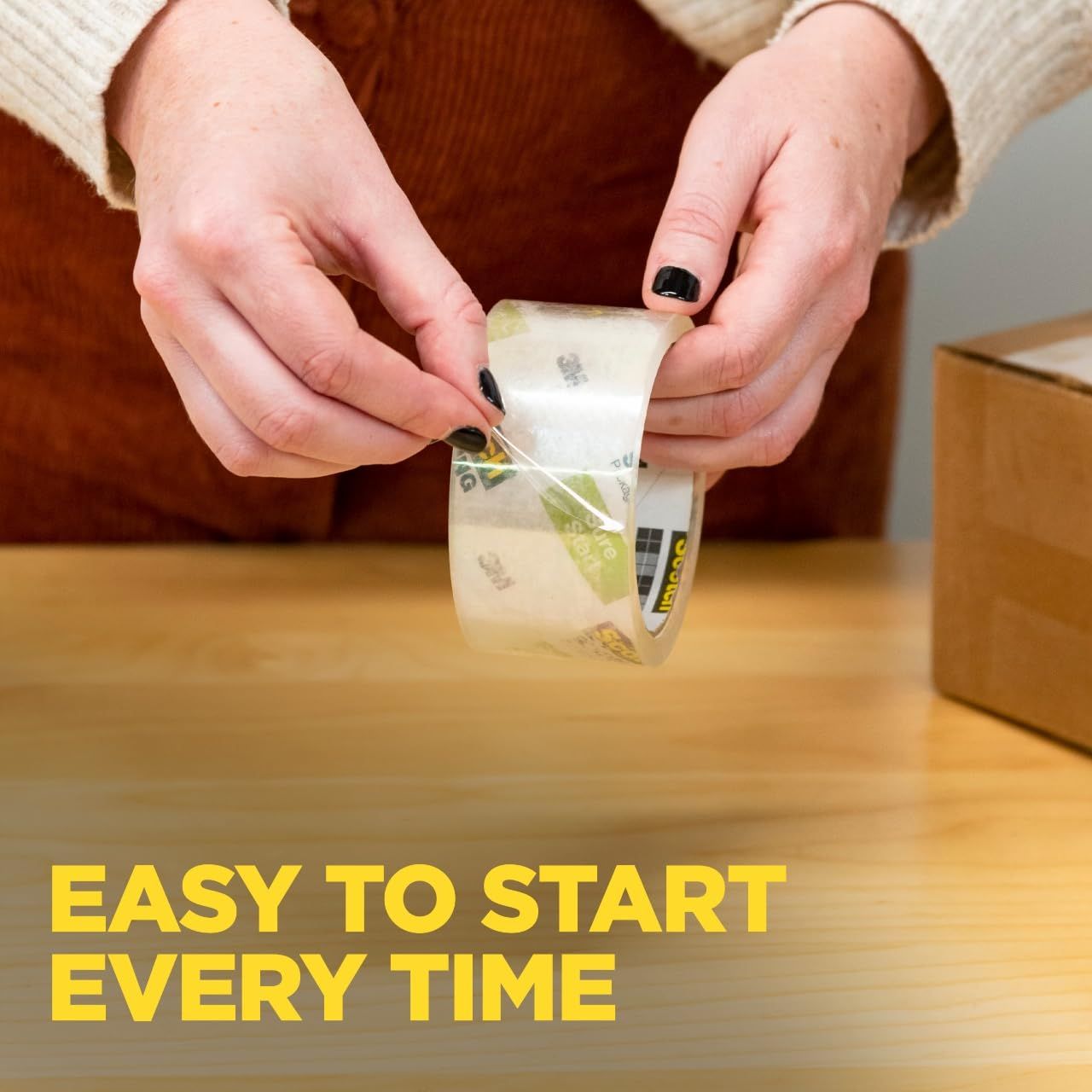 Communicates that the product is simple and convenient to use, requiring minimal effort to begin using it every time.