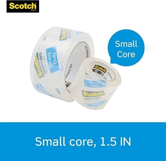 Communicates the specific core size of the tape rolls (1.5 inches) to help shoppers understand the product dimensions and compatibility with dispensers.
