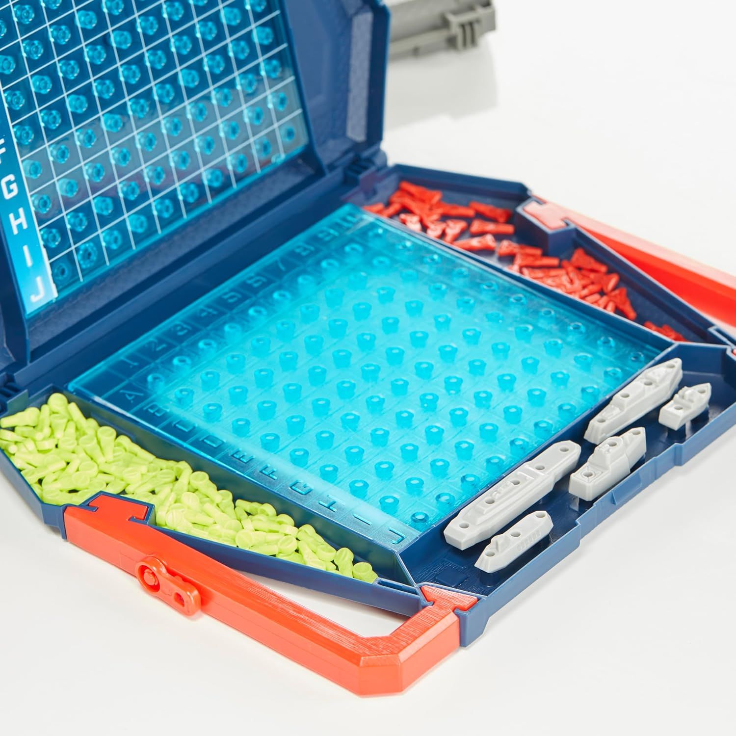 Shows all the components included with the game—the game boards, playing pieces in multiple colors, and storage compartments—to help shoppers understand the complete package they'll receive.