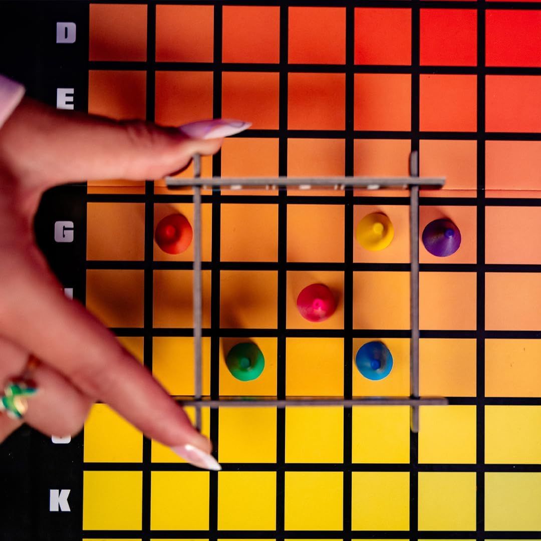 Demonstrates how to use the product by showing hands actively playing the game, helping shoppers understand the interactive gameplay mechanics and ease of…