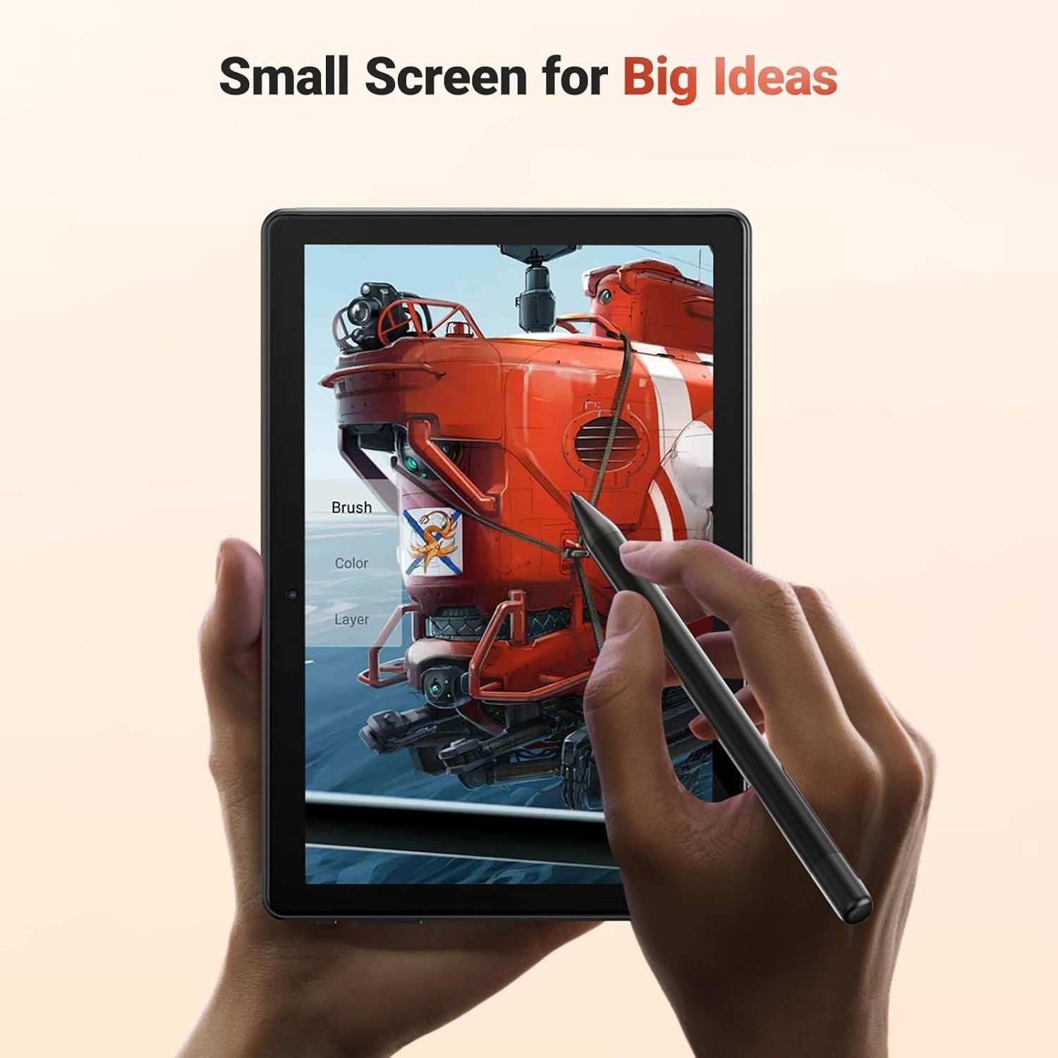 Demonstrates the tablet's capability for creative work and digital art, showing that despite its compact size, it can handle sophisticated creative…