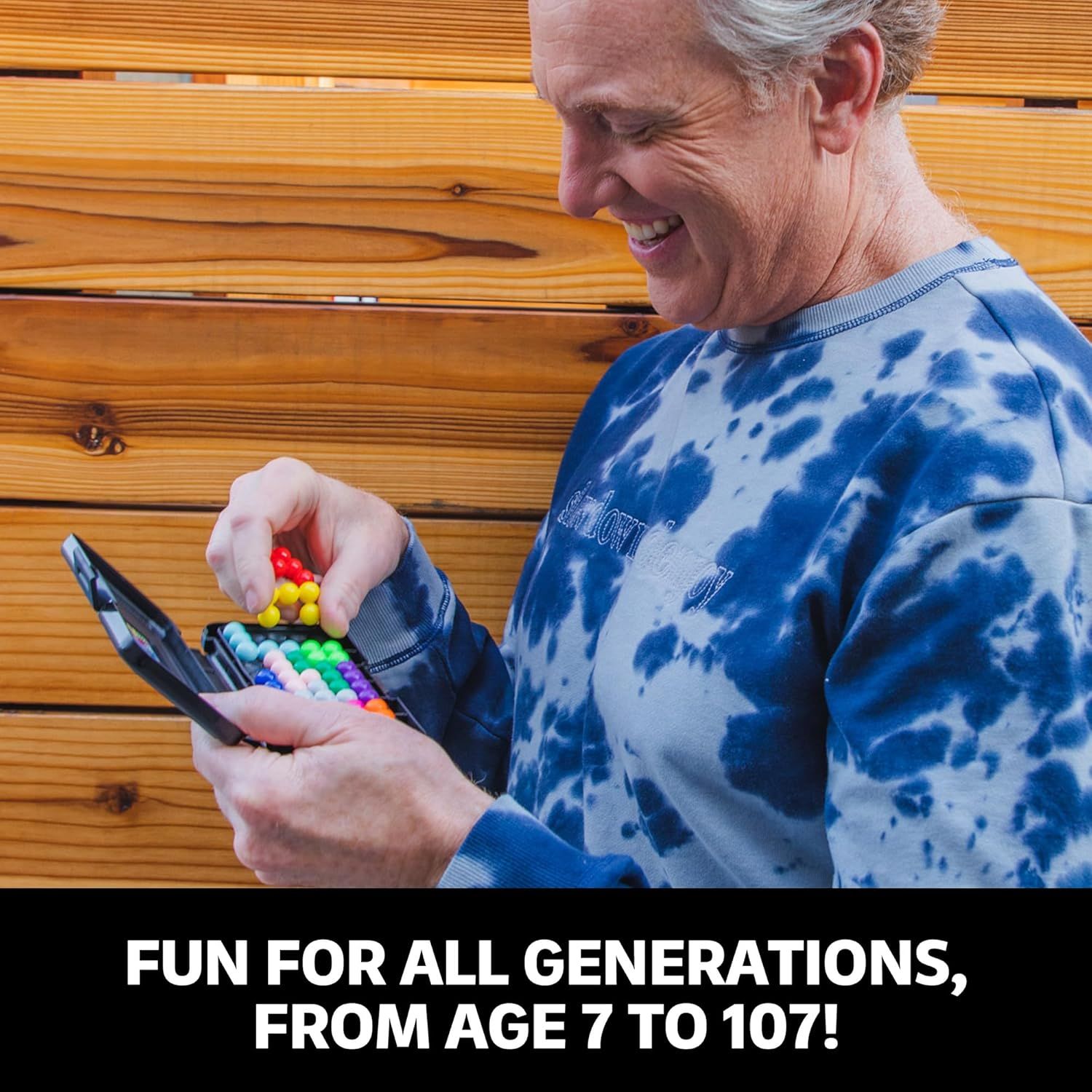 Demonstrates that the product is enjoyable and suitable for users of all ages, from children to seniors, emphasizing its universal appeal and family-friendly…