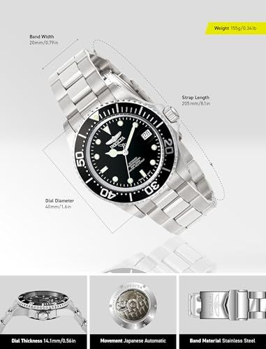 Provides precise dimensional measurements of the watch to help shoppers understand the physical size and fit of the product.