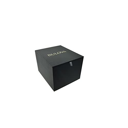 Shows the Bulova branded gift box or packaging to communicate premium presentation and gift-readiness.