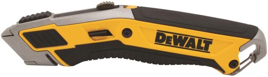 Provides a clean, catalog-style view of the DeWalt utility knife on a white background with no text or design elements, allowing shoppers to see the product…