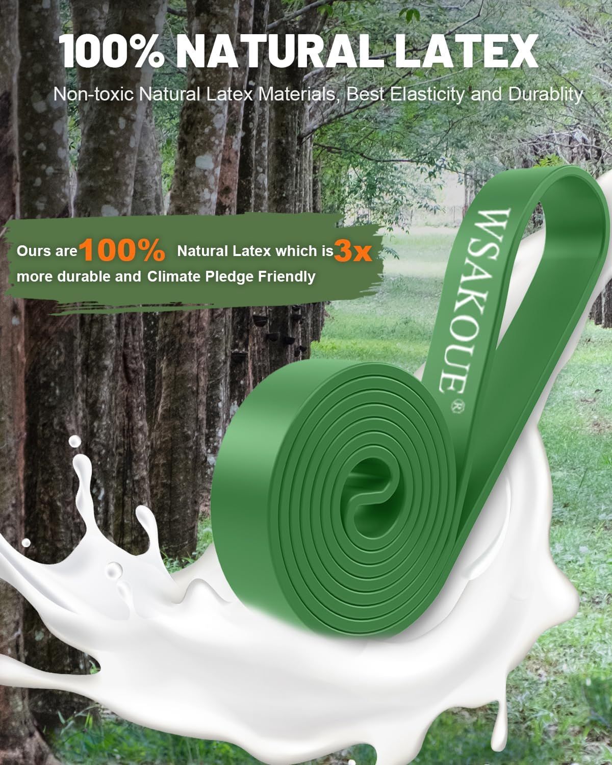 Communicates the product's eco-friendly and safe material composition, reassuring shoppers that it's made from natural, non-toxic latex that is…