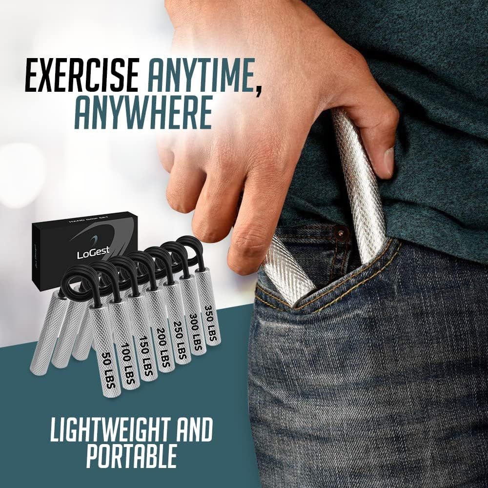 Demonstrates the product's portability and convenience by showing it fits easily in a pocket, enabling exercise anytime, anywhere.