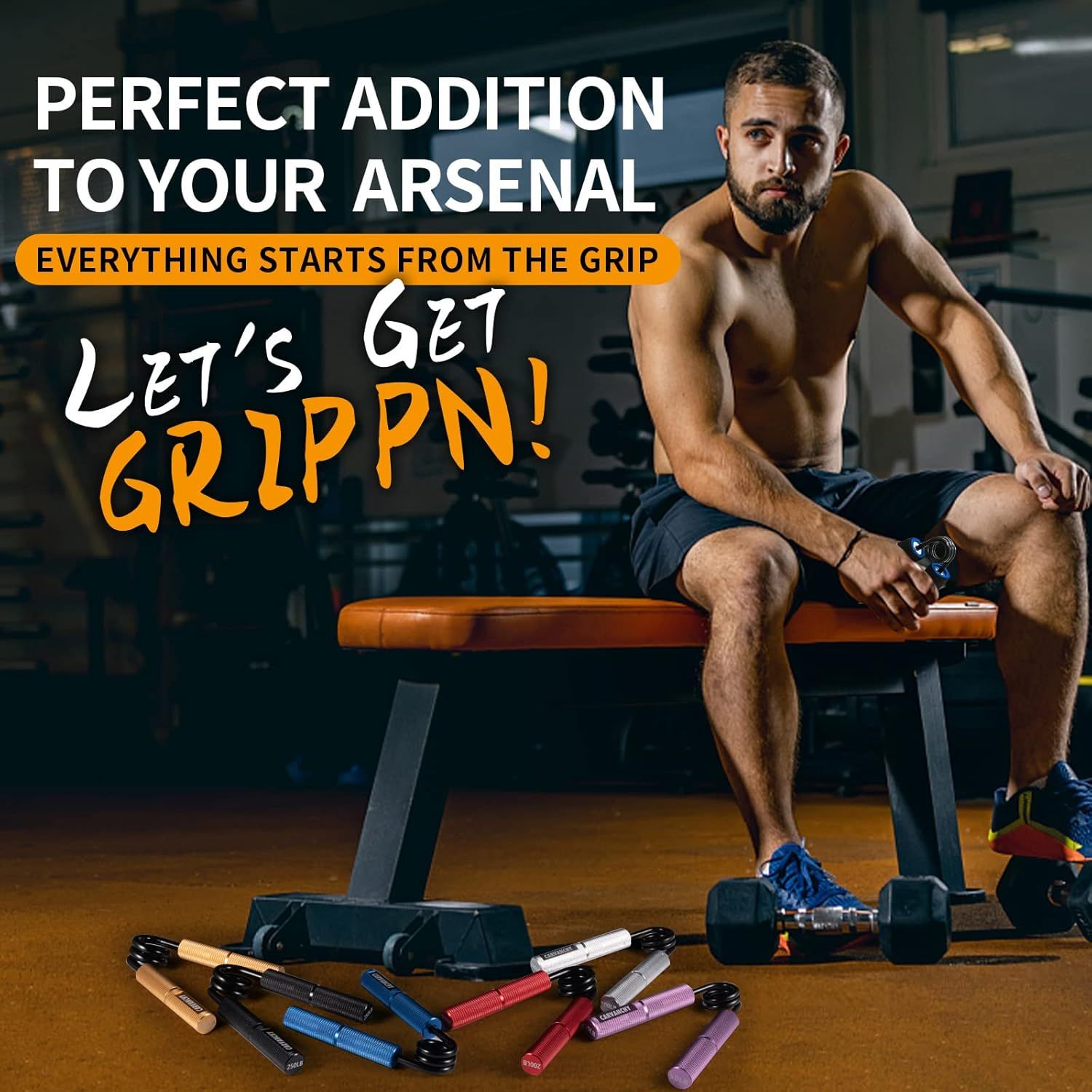 Creates an authentic, relatable gym environment showing the product as part of a real fitness routine, building trust through a realistic user context.…