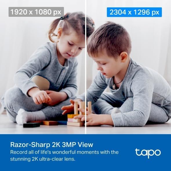 Demonstrates the camera's superior image quality by showing a side-by-side comparison of resolution capabilities, reassuring shoppers that the product…