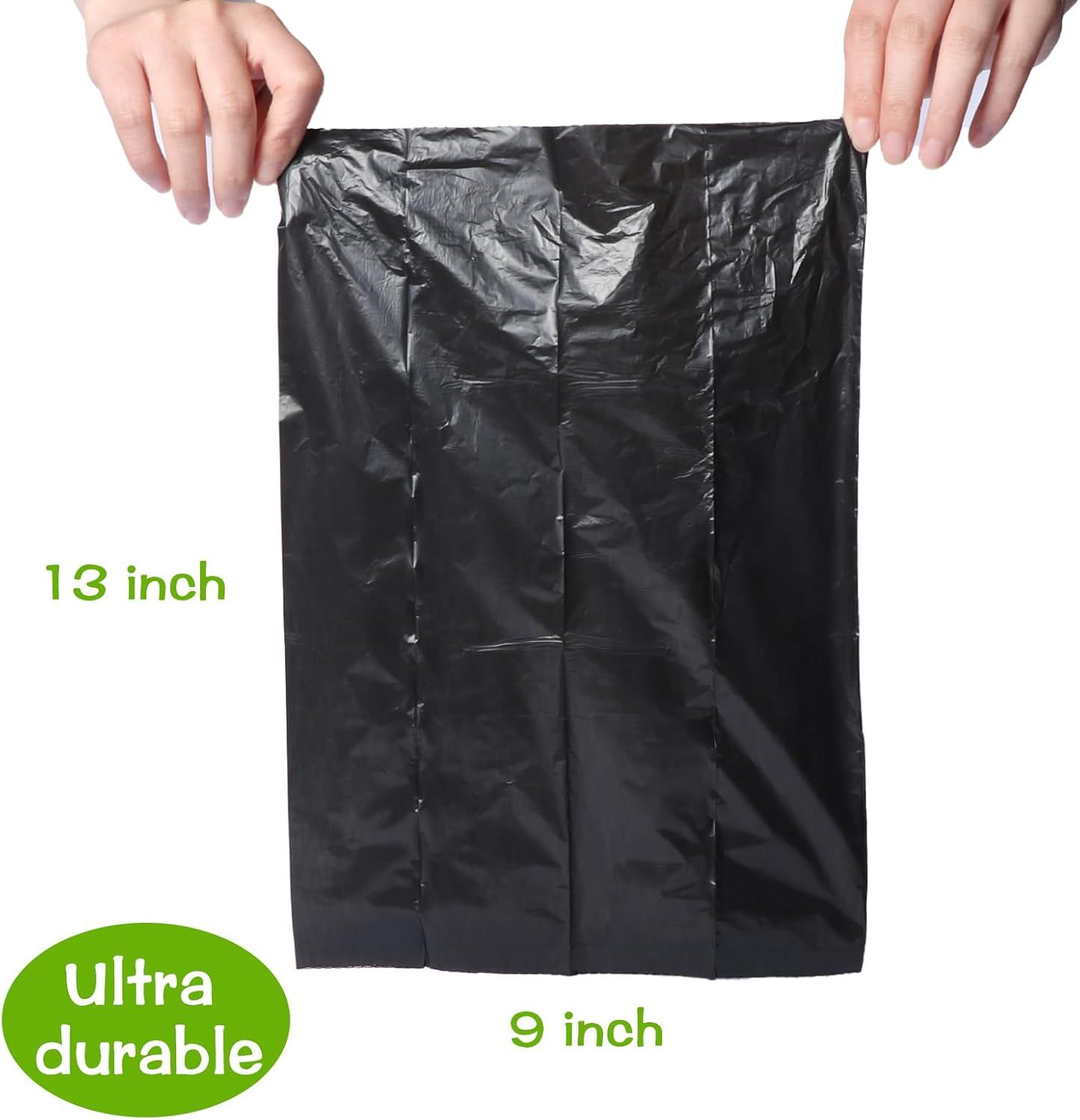 Communicates the exact physical dimensions of the product (a black bag/mailer) to help shoppers understand its size and capacity for their needs. Highlights…