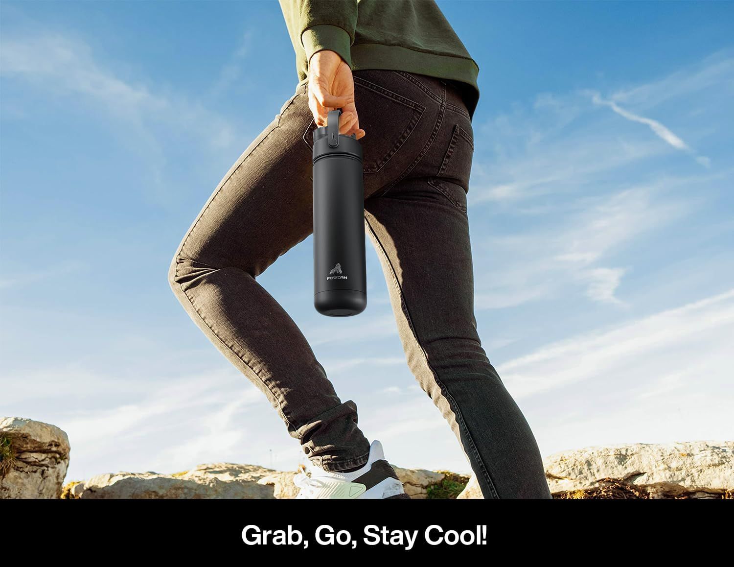 Communicates the product's portability and convenience for active, on-the-go lifestyles, reassuring shoppers that it's easy to carry anywhere.