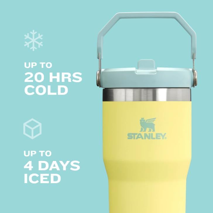 Communicates the product's dual performance benefits of keeping drinks cold for up to 20 hours and maintaining ice for up to 4 days, reassuring shoppers of its superior insulation capabilities.