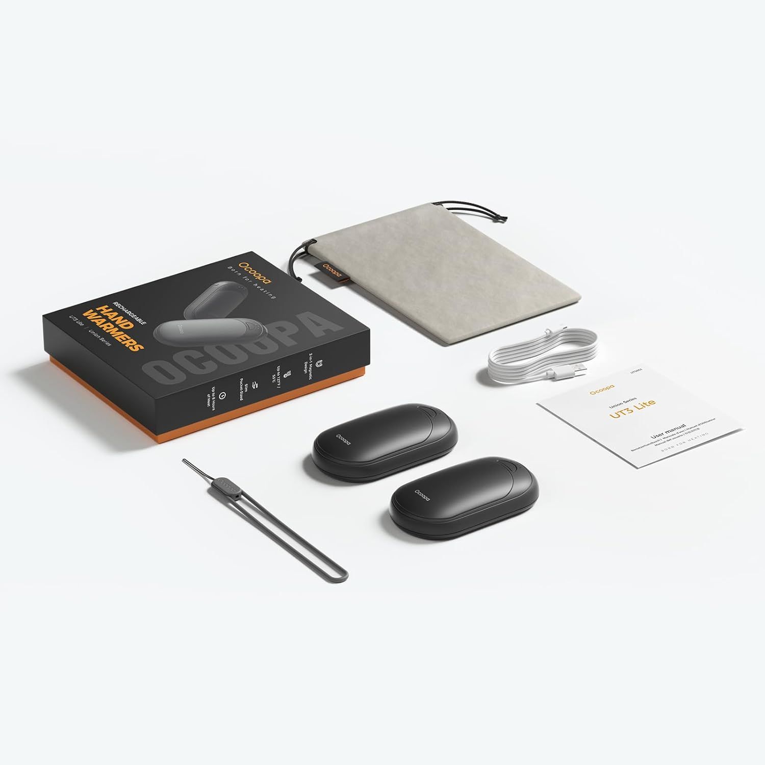 Shows everything included in the package to help shoppers understand the full value of their purchase, including the main product units, charging cable,…
