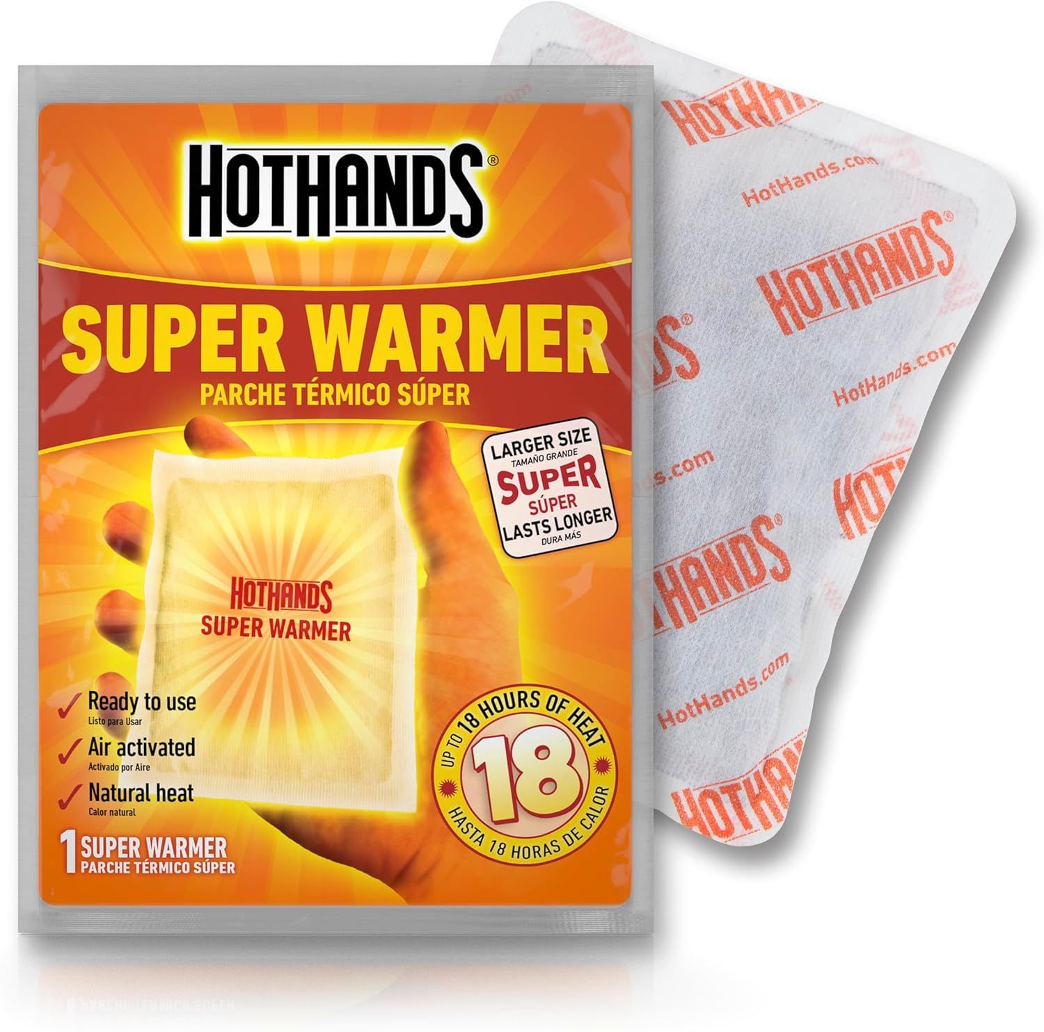 Shows the customer exactly what they will receive when purchasing: the retail package and the actual heat warmer product inside, helping set clear…