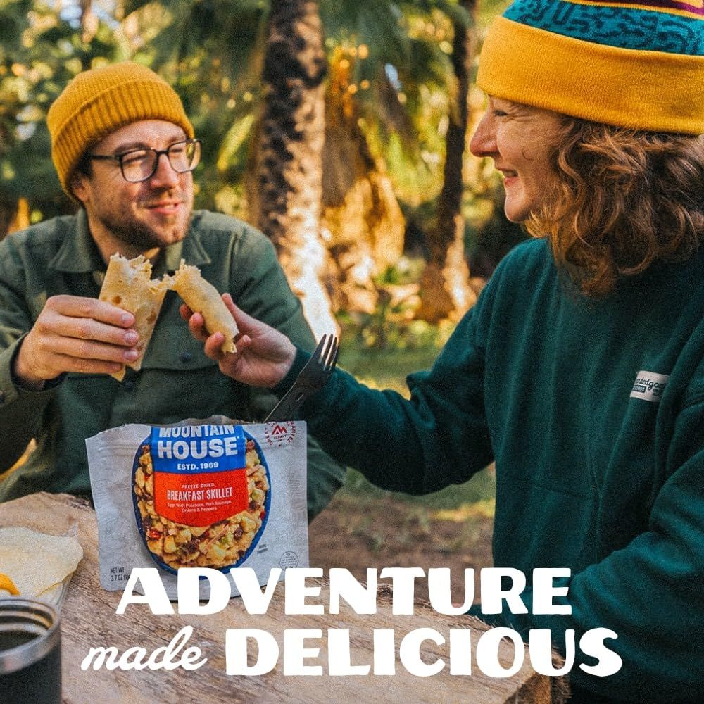Demonstrates the product being enjoyed in a real-world outdoor camping setting to help shoppers visualize using it during their own adventures.