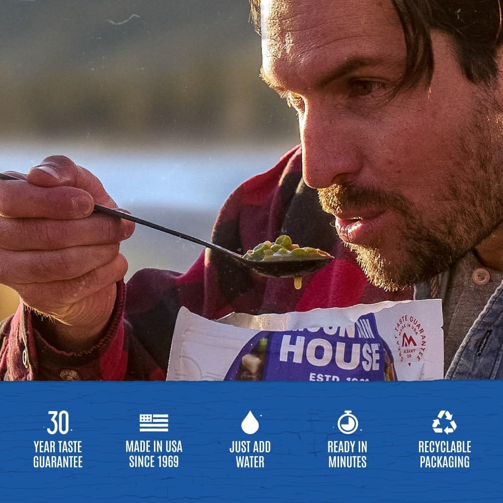 Communicates multiple key selling benefits in a segmented icon layout to reassure shoppers about quality, convenience, heritage, and sustainability.
