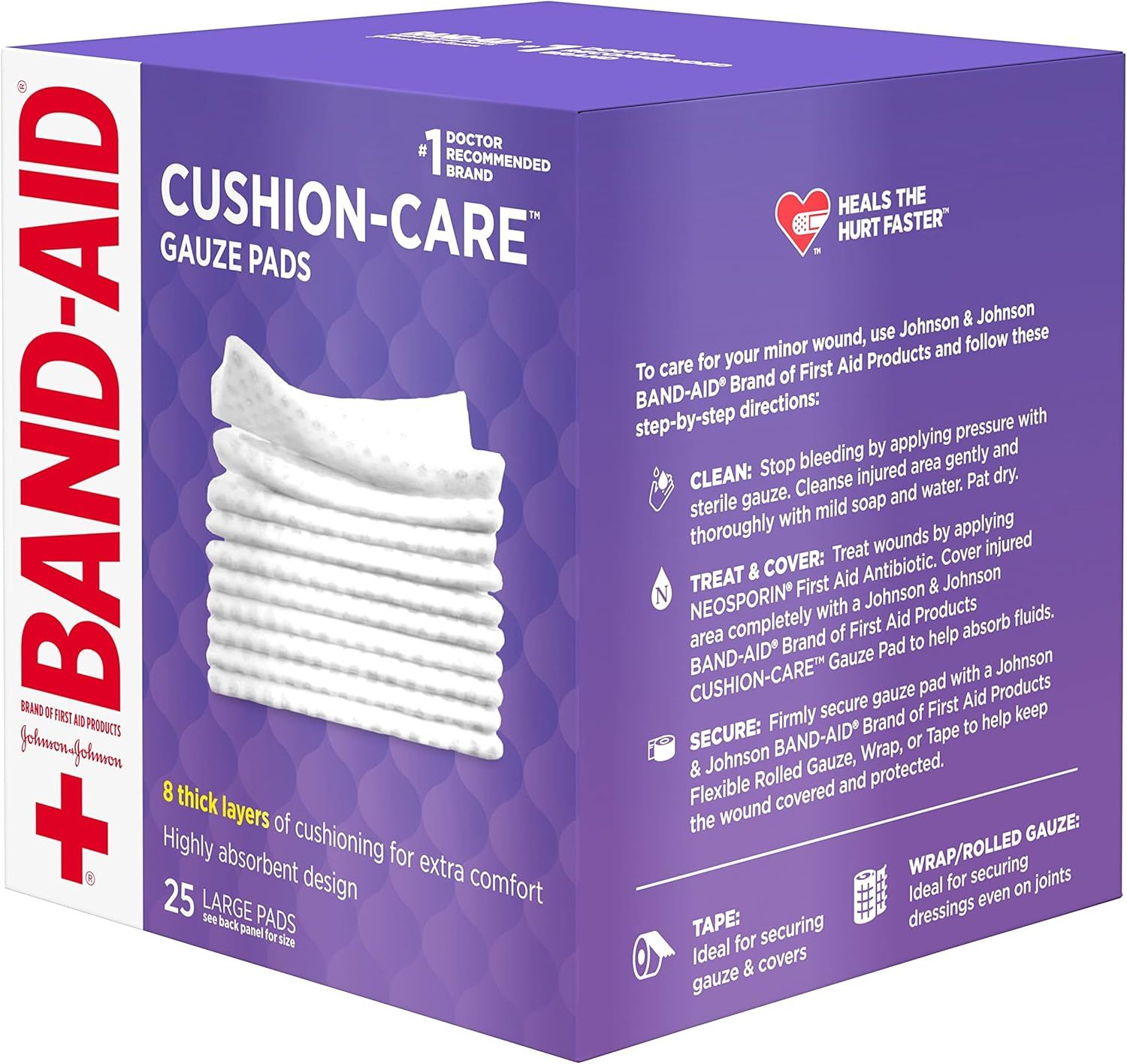 Provides clear step-by-step instructions on how to properly use the gauze pads for wound care, reassuring shoppers that the product is easy to use correctly.…