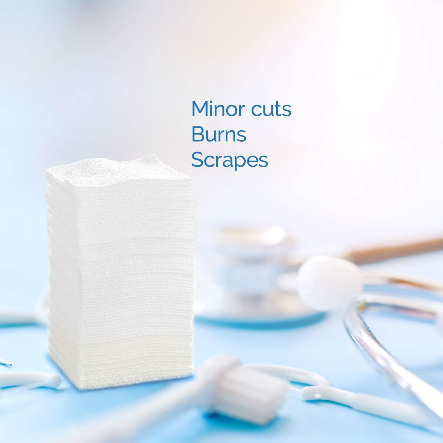 Demonstrates the multiple use cases for the product, showing it can be used for treating minor cuts, burns, and scrapes to reassure shoppers of its versatility.