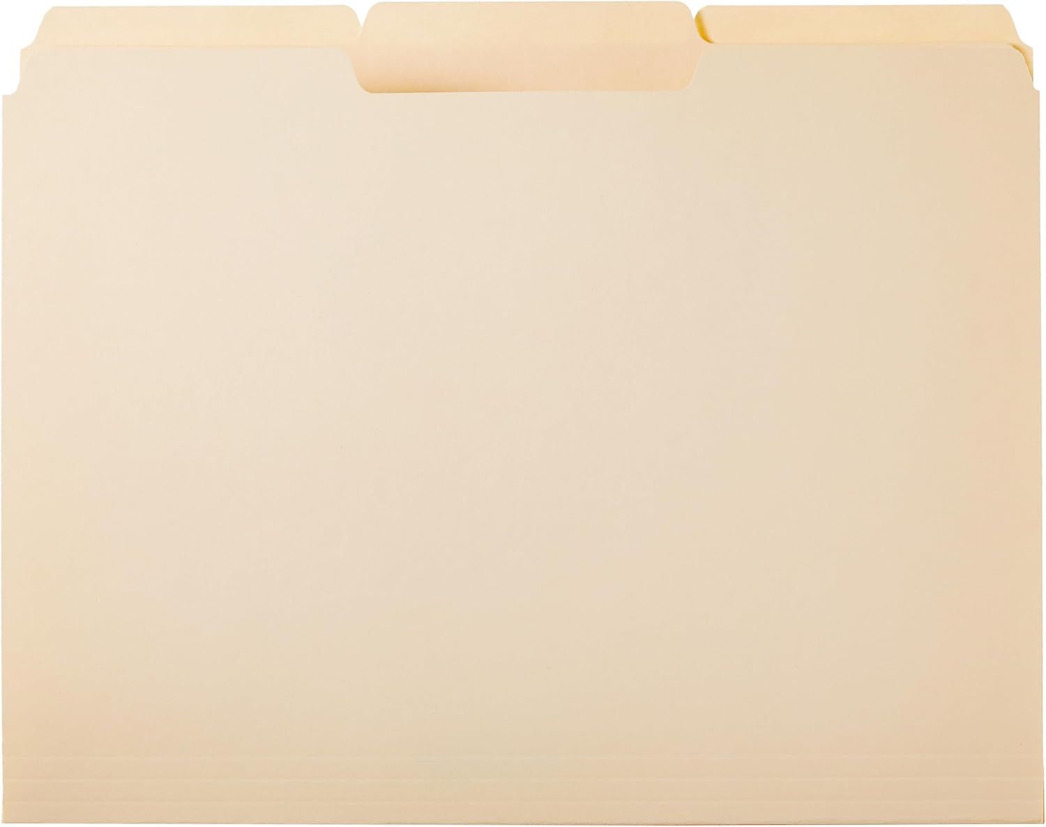 Provides a clean, catalog-style view of the file folder product on a white background with no distractions, allowing shoppers to see the product clearly.