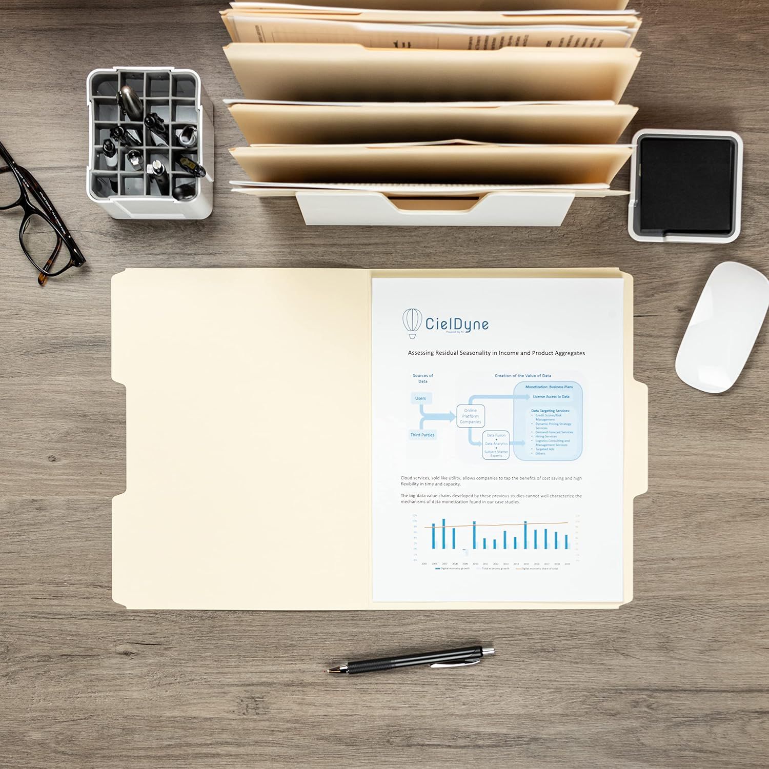 This is a pure white background catalog-style image showing only the product (file organizer/document tray) without any text, callouts, or design elements, allowing shoppers to see the product…