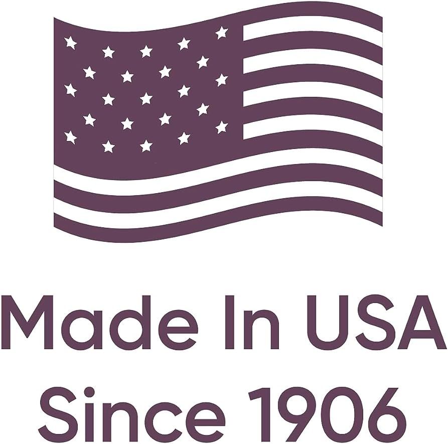 Communicates the brand's American manufacturing heritage and long-standing history to build trust and credibility with shoppers who value domestic production and established brands.