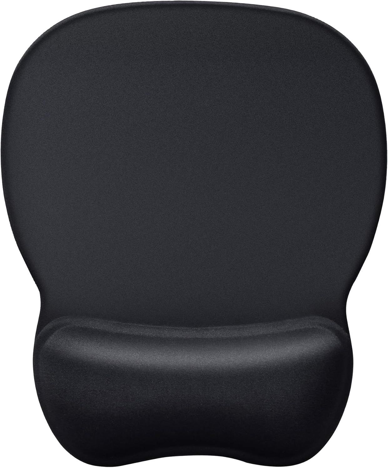 Provides a clean, catalog-style view of the ergonomic mouse pad with wrist rest on a white background, allowing shoppers to see the product's shape, color, and design without distractions.