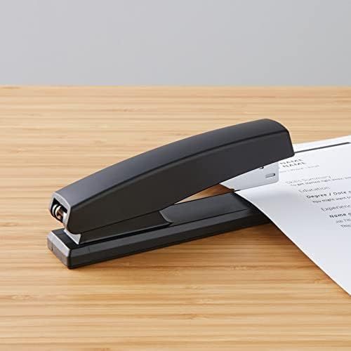Shows the stapler in a real-world office or home setting to help shoppers visualize the product in use on their own desk.