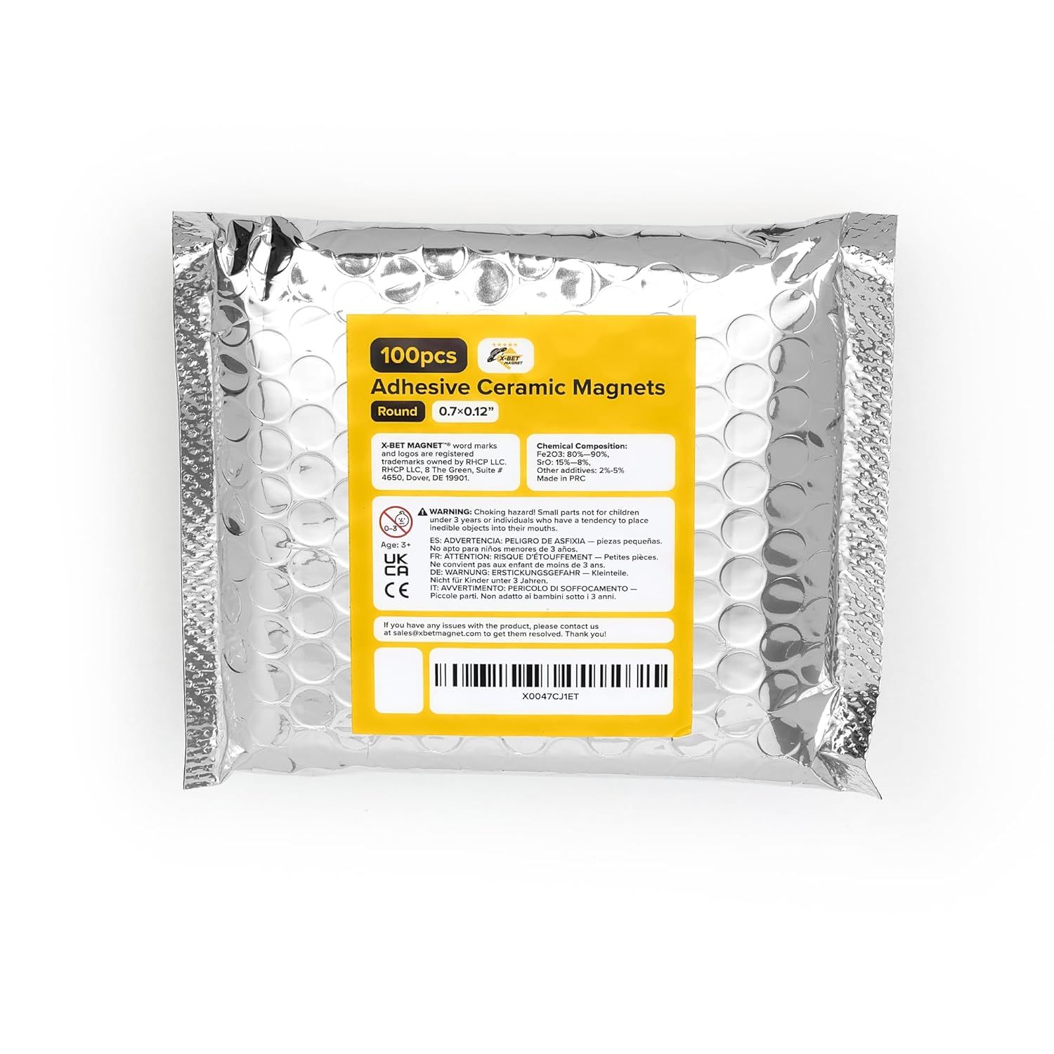 Shows the product packaging on a clean white background to give shoppers a clear view of what they will receive, including the quantity, size, and brand information.