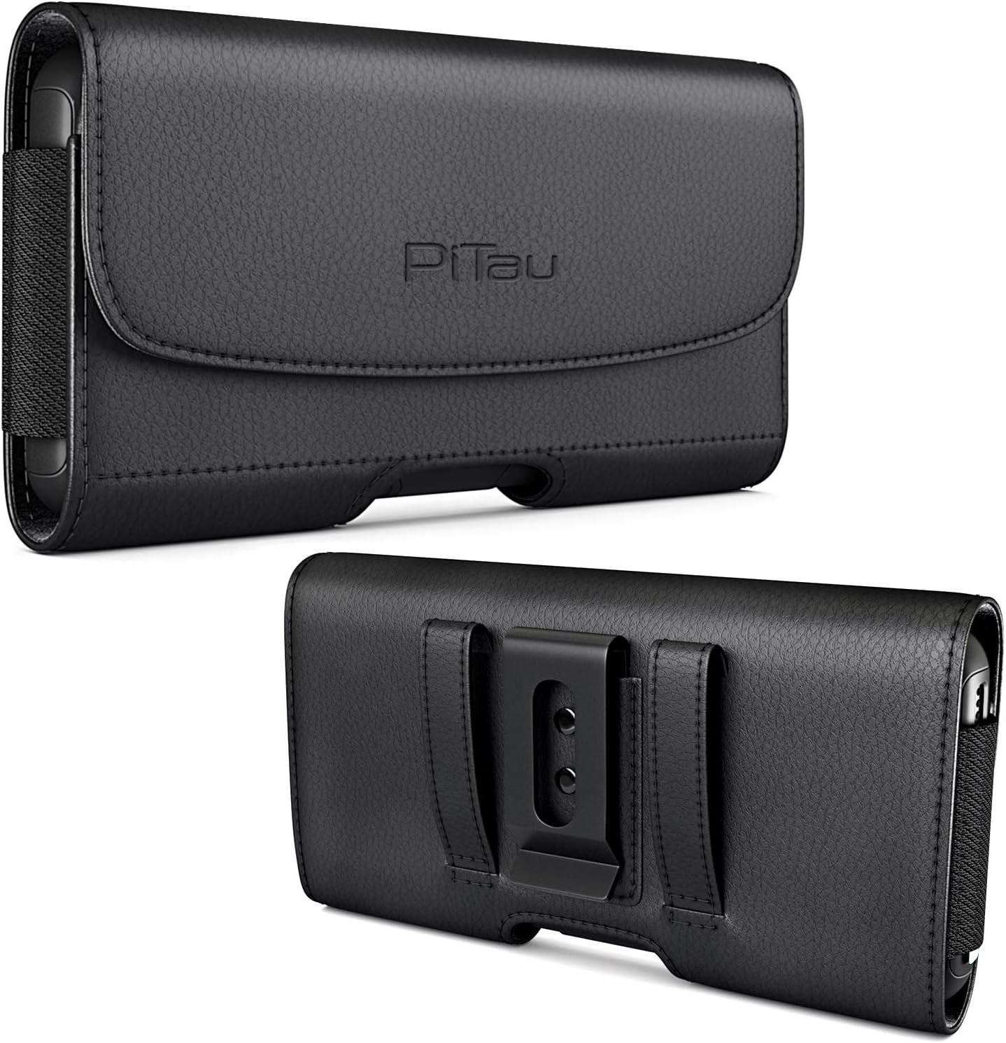 Provides a clean, catalog-style view of the phone case holster from multiple angles to show the product's design, materials, and construction details.